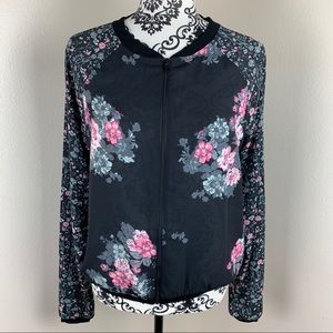 NWOT MAURICES FLOWER PATTERN SHEER JACKET